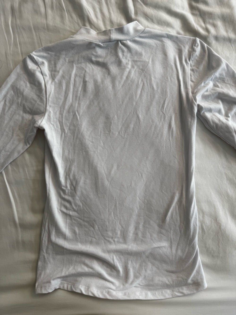 Vixen by Micheline Pitt White Mock Neck Top - Picture 5 of 7